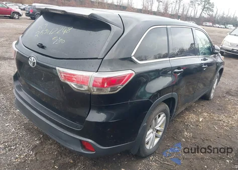 2015 Toyota Highlander Le V6 from USA, damaged, VIN 5TDBKRFH3FS134365